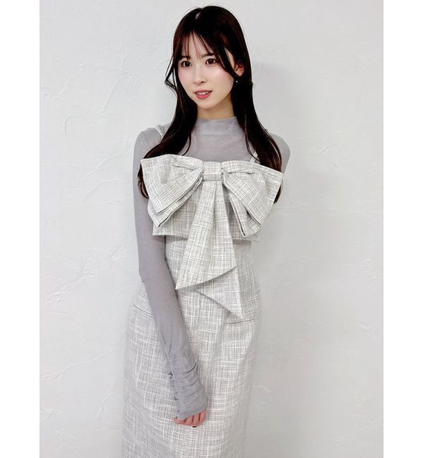 dazzlin「リボンデザインIラインワンピース」|ワンピース|