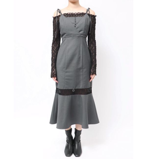 MERCURYDUO「レースパネル切替ワンピース」|ワンピース|