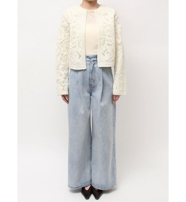 LAGUNAMOON「【WEB限定カラーあり】コードエンブロイダリーニットカーデ」|カーディガン|