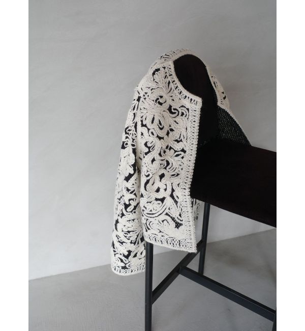 LAGUNAMOON「【WEB限定カラーあり】コードエンブロイダリーニットカーデ」|カーディガン|