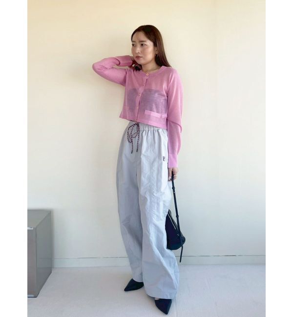 LAGUNAMOON「メタルボタンシアーニットカーディガン」|カーディガン|