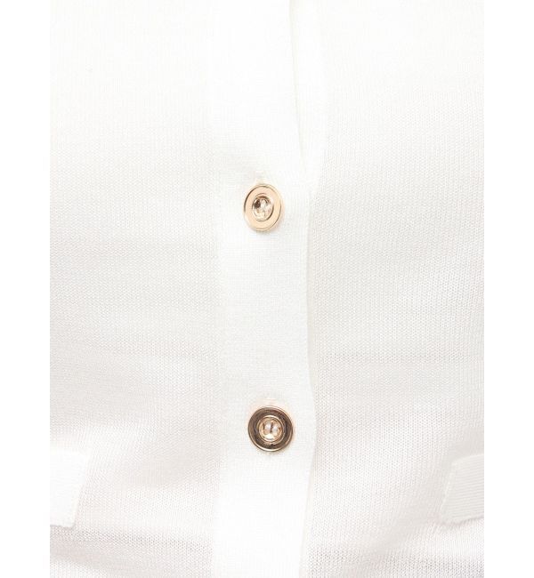 LAGUNAMOON「メタルボタンシアーニットカーディガン」|カーディガン|