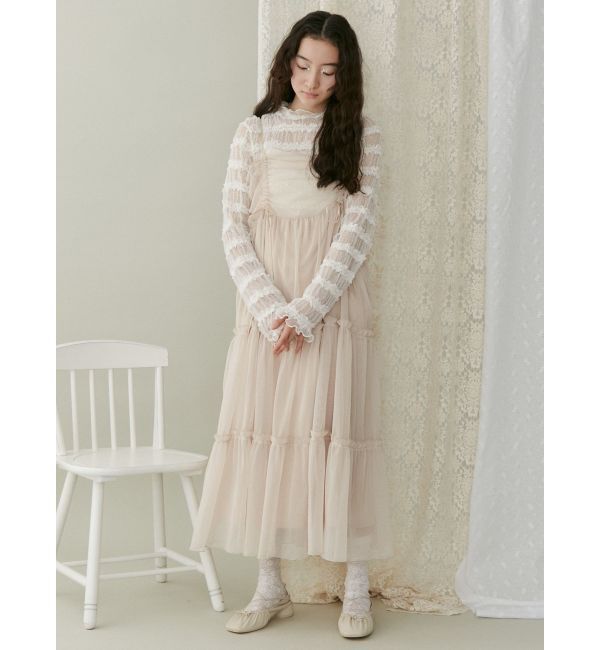 merry jenny「ドロストチュールキャミワンピース」|ワンピース|