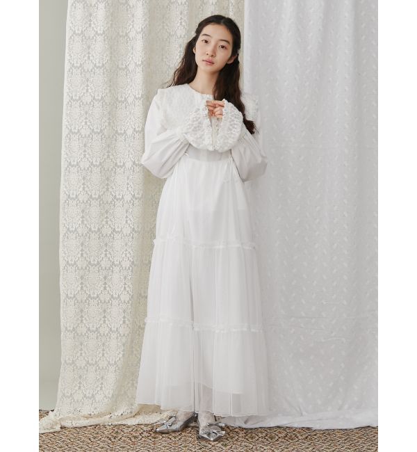merry jenny「ドロストチュールキャミワンピース」|ワンピース|