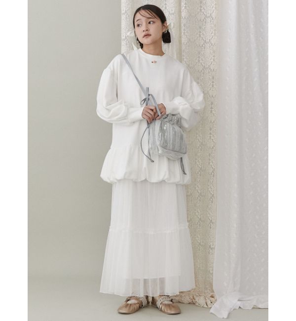 merry jenny「ドロストチュールキャミワンピース」|ワンピース|