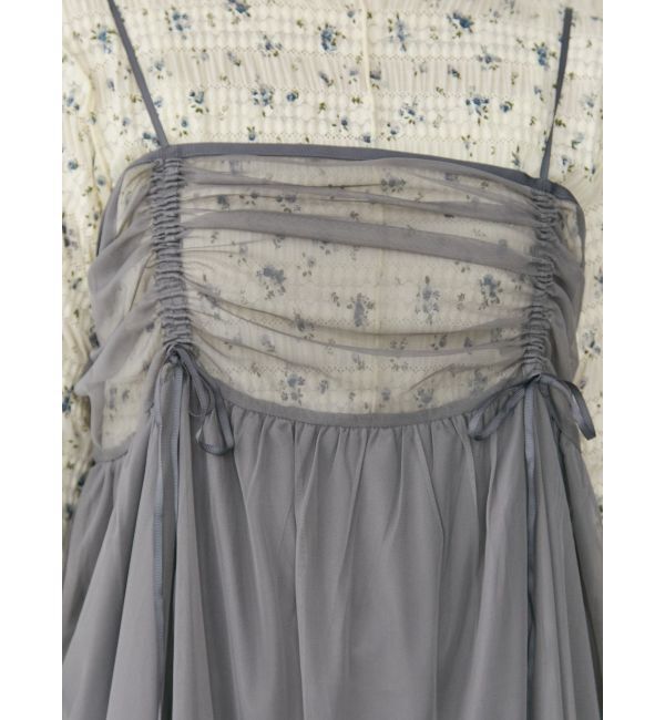 merry jenny「ドロストチュールキャミワンピース」|ワンピース|