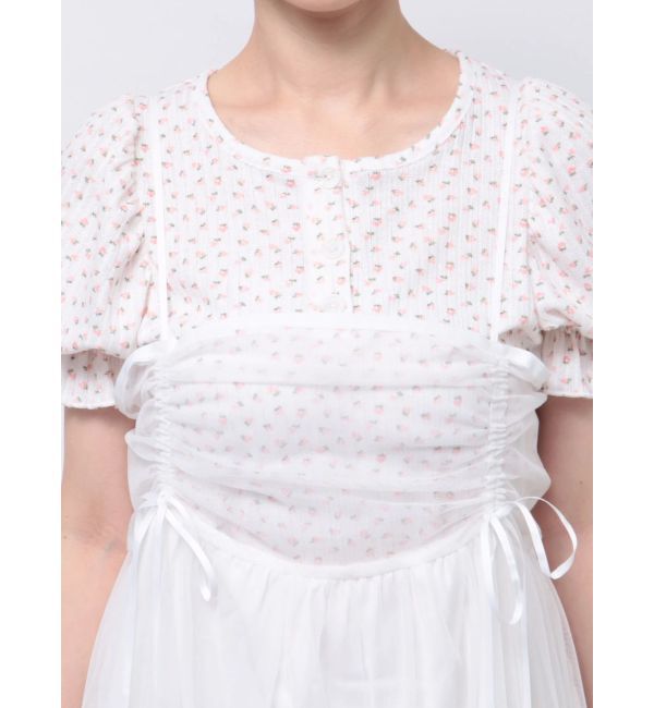 merry jenny「ドロストチュールキャミワンピース」|ワンピース|