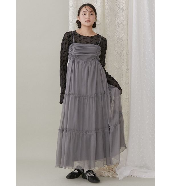 merry jenny「ドロストチュールキャミワンピース」|ワンピース|