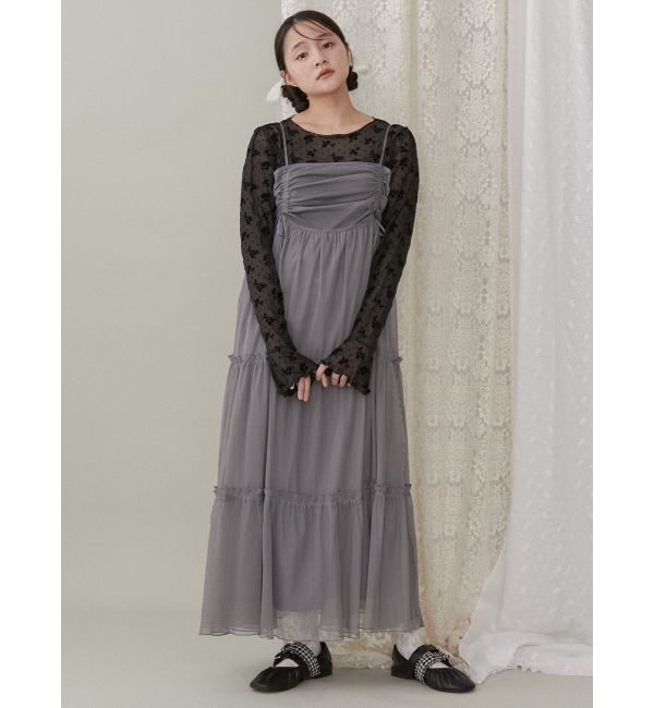 merry jenny「ドロストチュールキャミワンピース」|ワンピース|