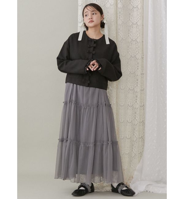 merry jenny「ドロストチュールキャミワンピース」|ワンピース|