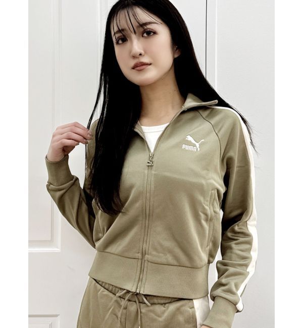 GYDA「PUMA ICONIC T7 トラックジャケット」|カーディガン|ベージュ