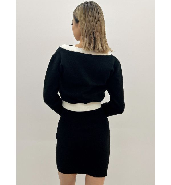 GYDA「Symmetry GYDAバイカラーアンサンブルワンピース」|ワンピース|