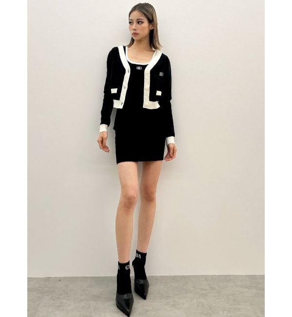 GYDA「Symmetry GYDAバイカラーアンサンブルワンピース」|ワンピース|