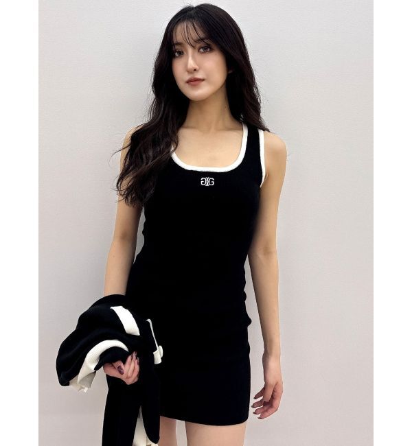 GYDA「Symmetry GYDAバイカラーアンサンブルワンピース」|ワンピース|