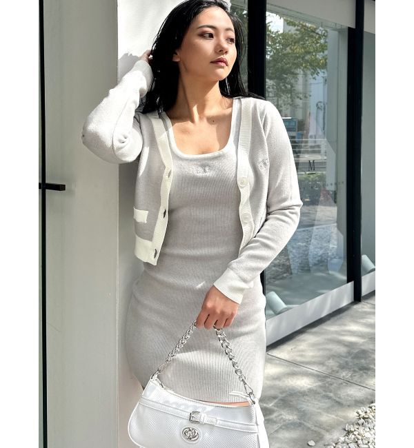 GYDA「Symmetry GYDAバイカラーアンサンブルワンピース」|ワンピース|