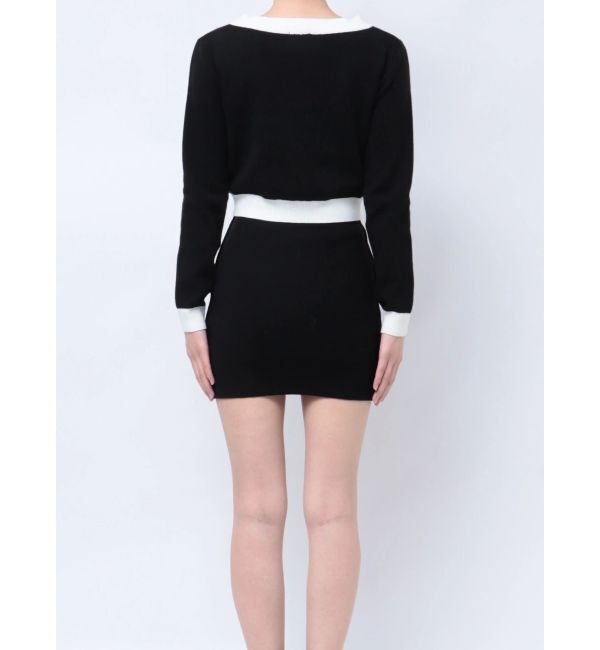 GYDA「Symmetry GYDAバイカラーアンサンブルワンピース」|ワンピース|