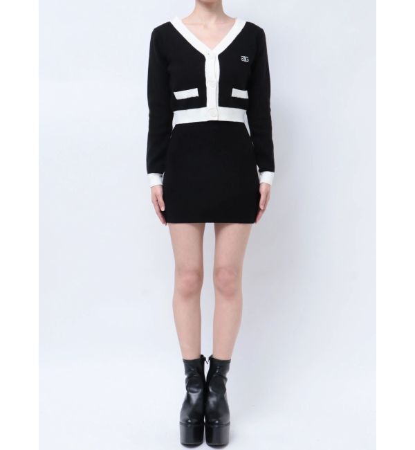 GYDA「Symmetry GYDAバイカラーアンサンブルワンピース」|ワンピース|