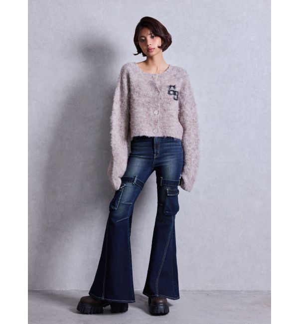 GYDA「AS IFニットカーディガン」|カーディガン|