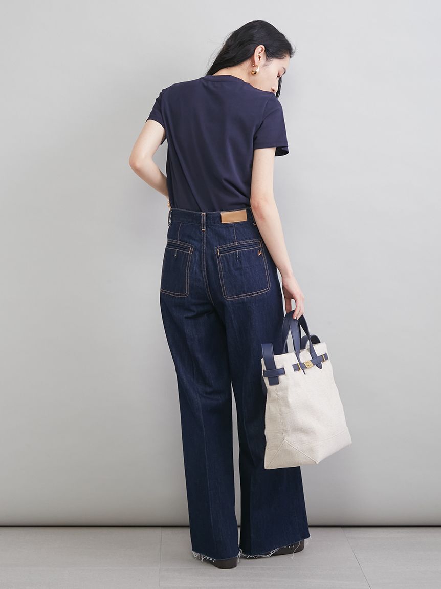 Mila Owen「ベルト付きキャンバストートバッグ」|トートバッグ|