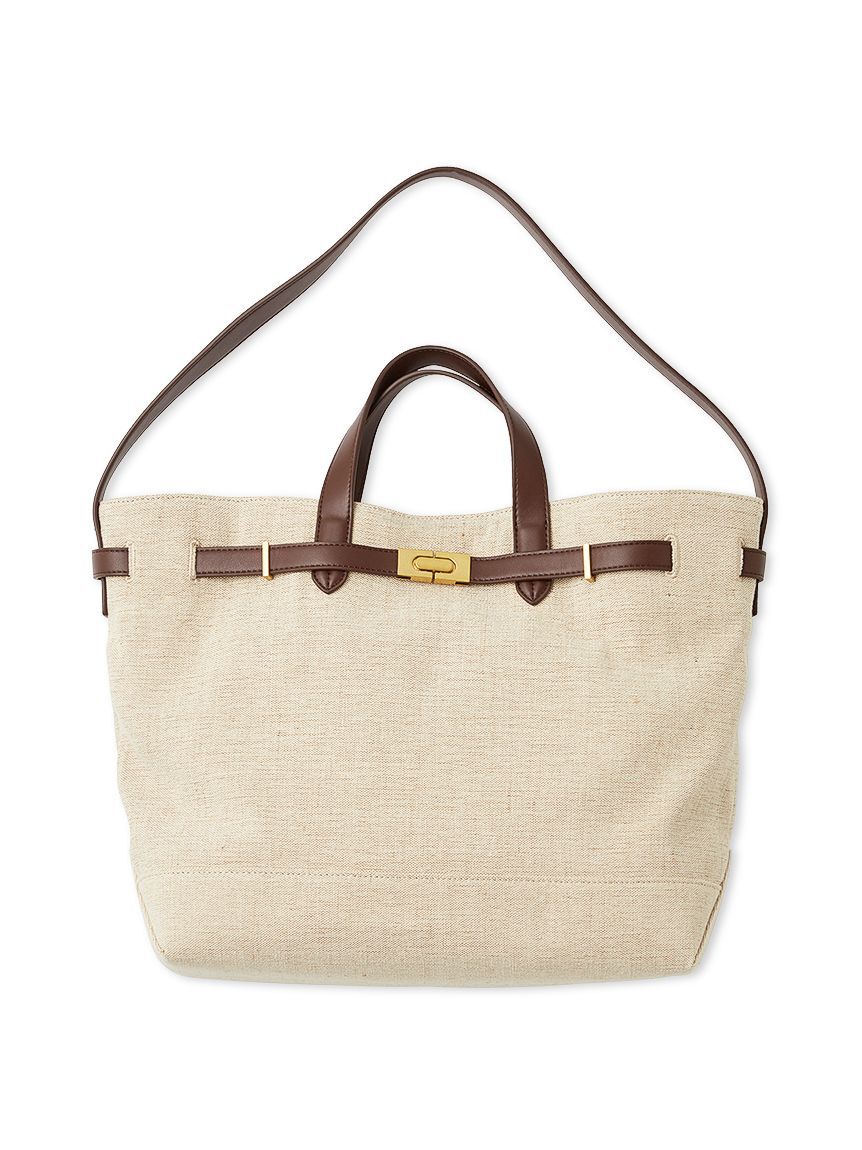 Mila Owen「ベルト付きキャンバストートバッグ」|トートバッグ|