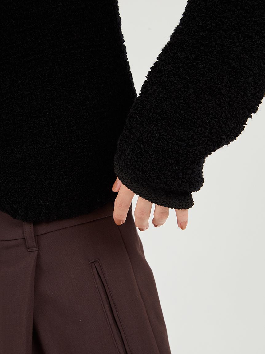 emmi atelier「ループヤーンコンパクトカーディガン」|カーディガン|