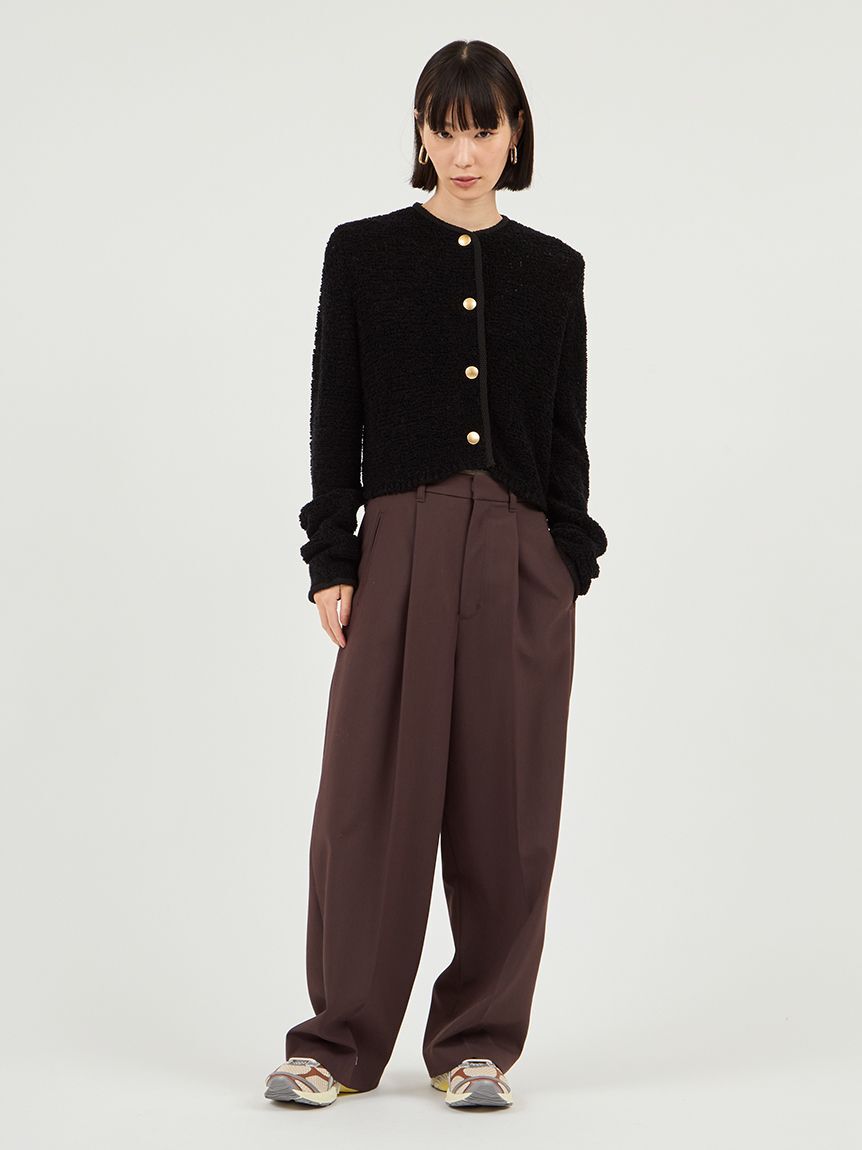 emmi atelier「ループヤーンコンパクトカーディガン」|カーディガン|
