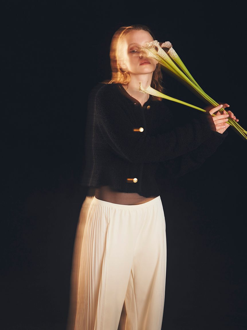 emmi atelier「ループヤーンコンパクトカーディガン」|カーディガン|