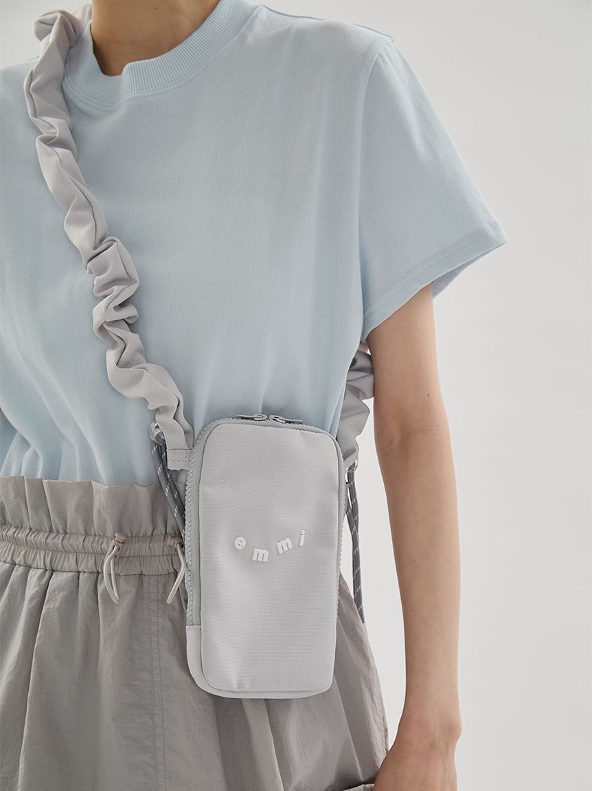emmi atelier「ギャザーショルダースマホショルダー」|ショルダー・メッセンジャー|