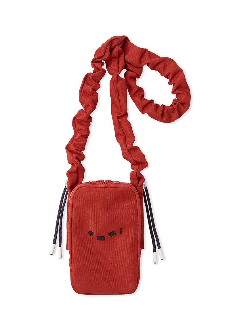 emmi atelier「ギャザーショルダースマホショルダー」|ショルダー・メッセンジャー|RED