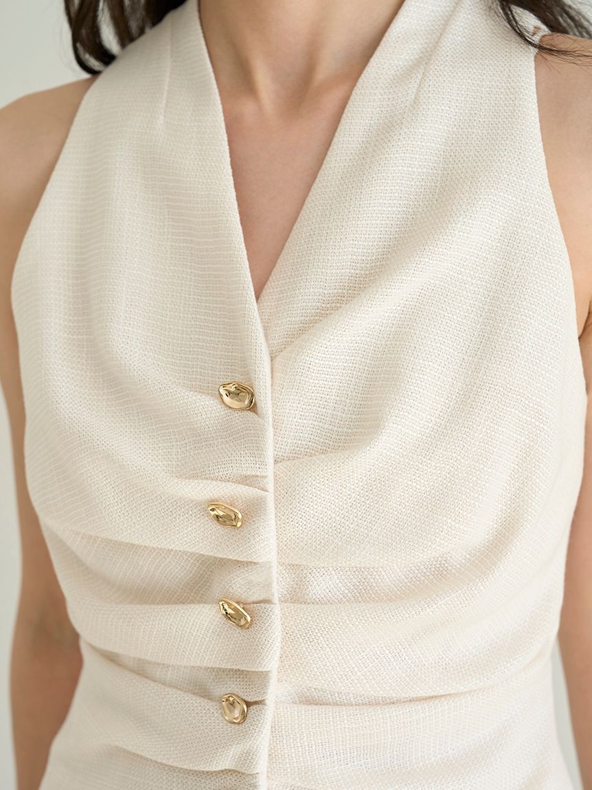 SNIDEL「ギャザージレトップス」|ダウンベスト・ベスト|