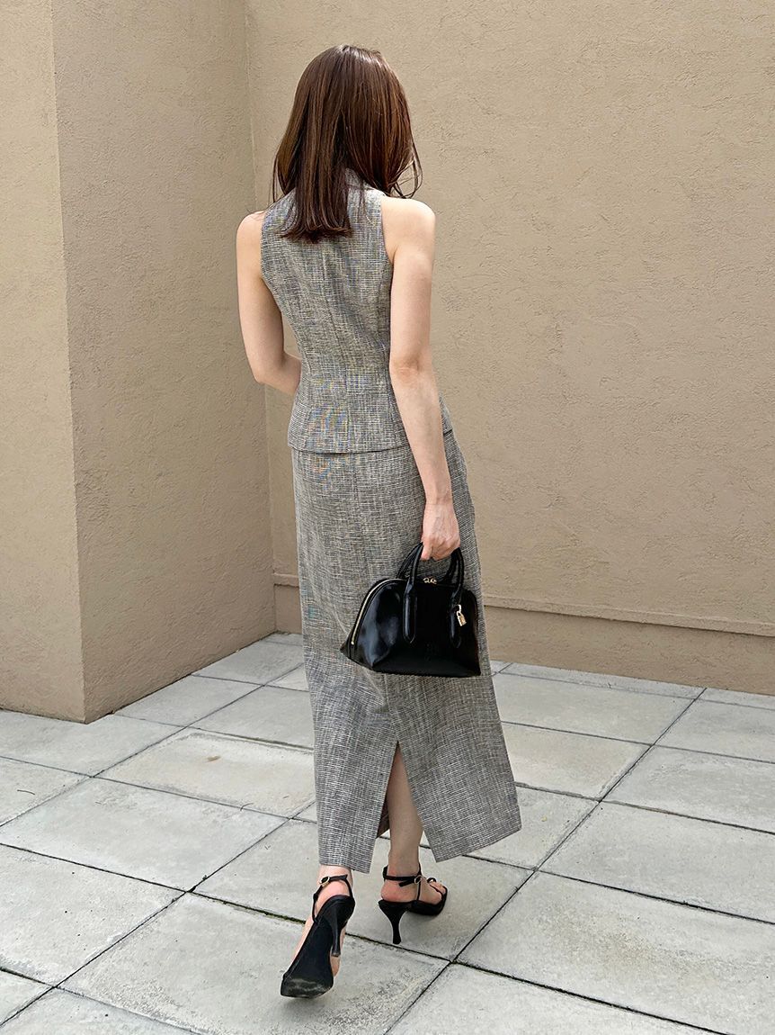 SNIDEL「ギャザージレトップス」|ダウンベスト・ベスト|