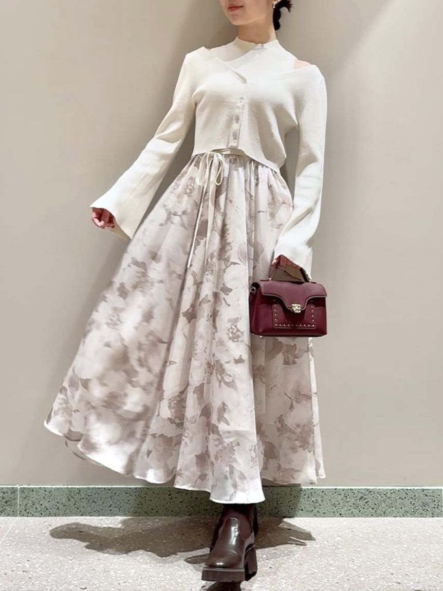 SNIDEL「ノースリニットドッキングワンピース」|ワンピース|IVR