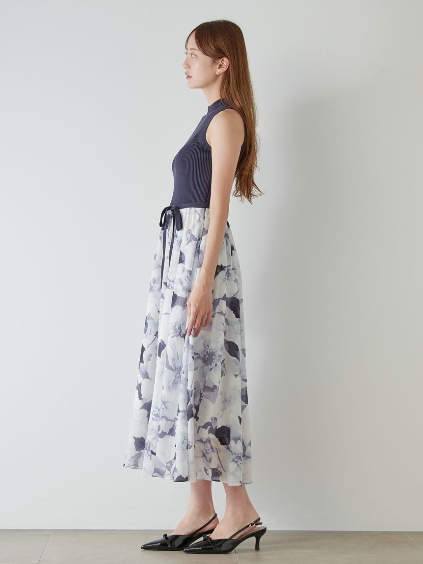 SNIDEL「ノースリニットドッキングワンピース」|ワンピース|