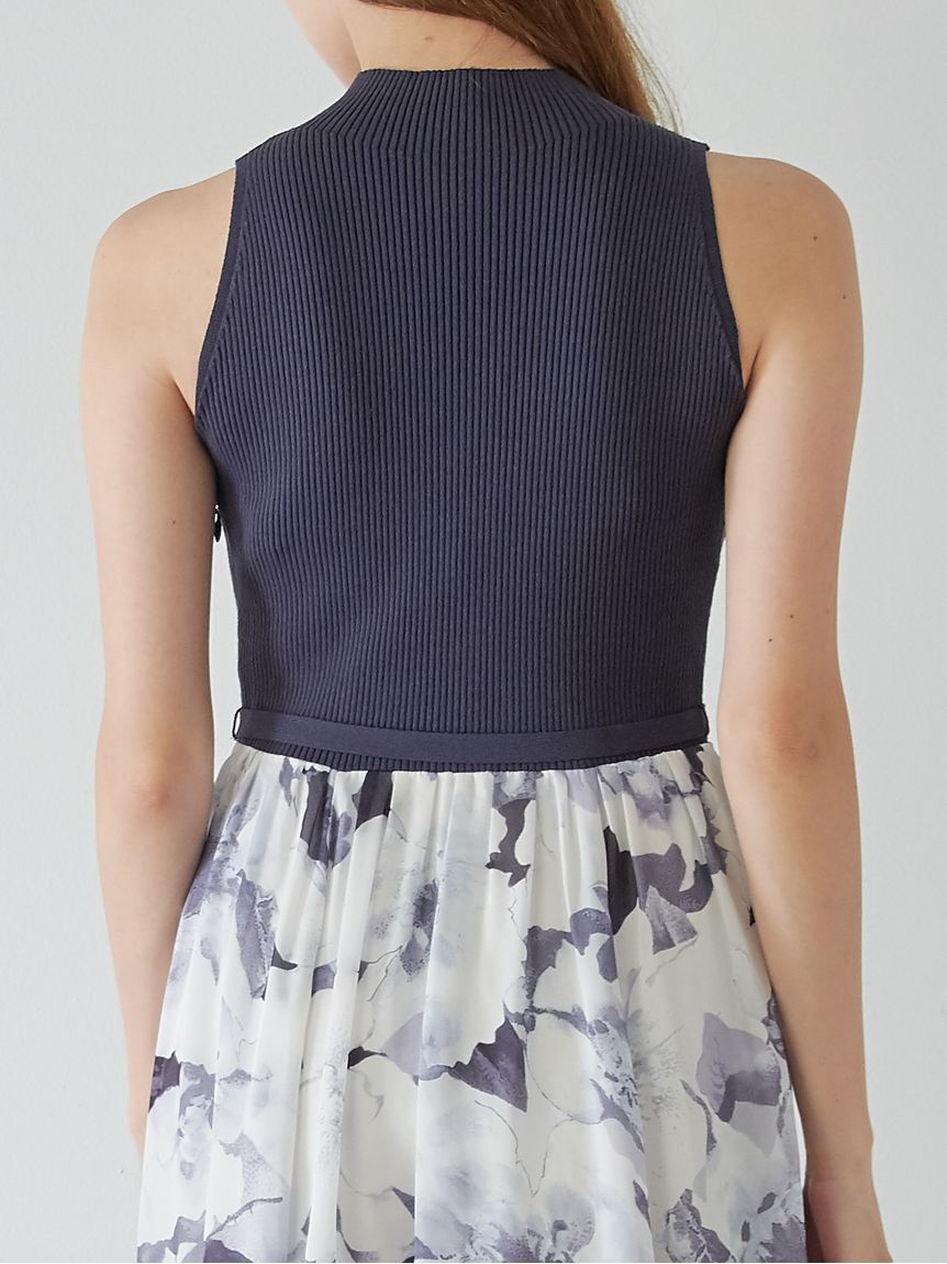 SNIDEL「ノースリニットドッキングワンピース」|ワンピース|