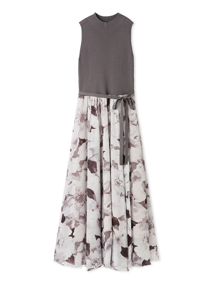 SNIDEL「ノースリニットドッキングワンピース」|ワンピース|