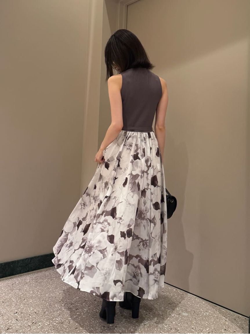 SNIDEL「ノースリニットドッキングワンピース」|ワンピース|