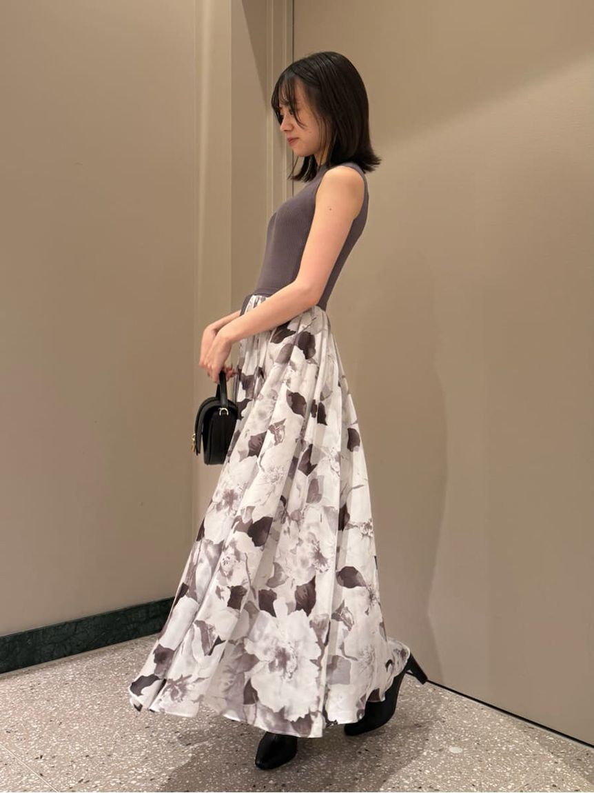 SNIDEL「ノースリニットドッキングワンピース」|ワンピース|