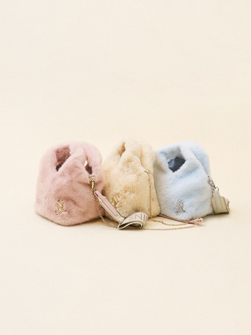 SNIDEL「【WEB限定カラーあり】ファーバッグ」|ハンドバッグ|