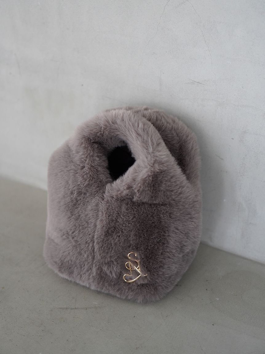 SNIDEL「【WEB限定カラーあり】ファーバッグ」|ハンドバッグ|