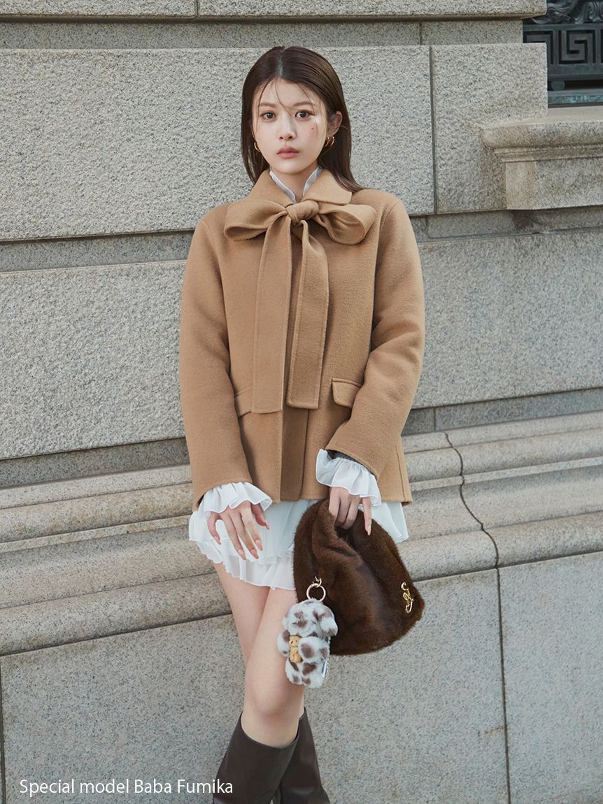 SNIDEL「【WEB限定カラーあり】ファーバッグ」|ハンドバッグ|