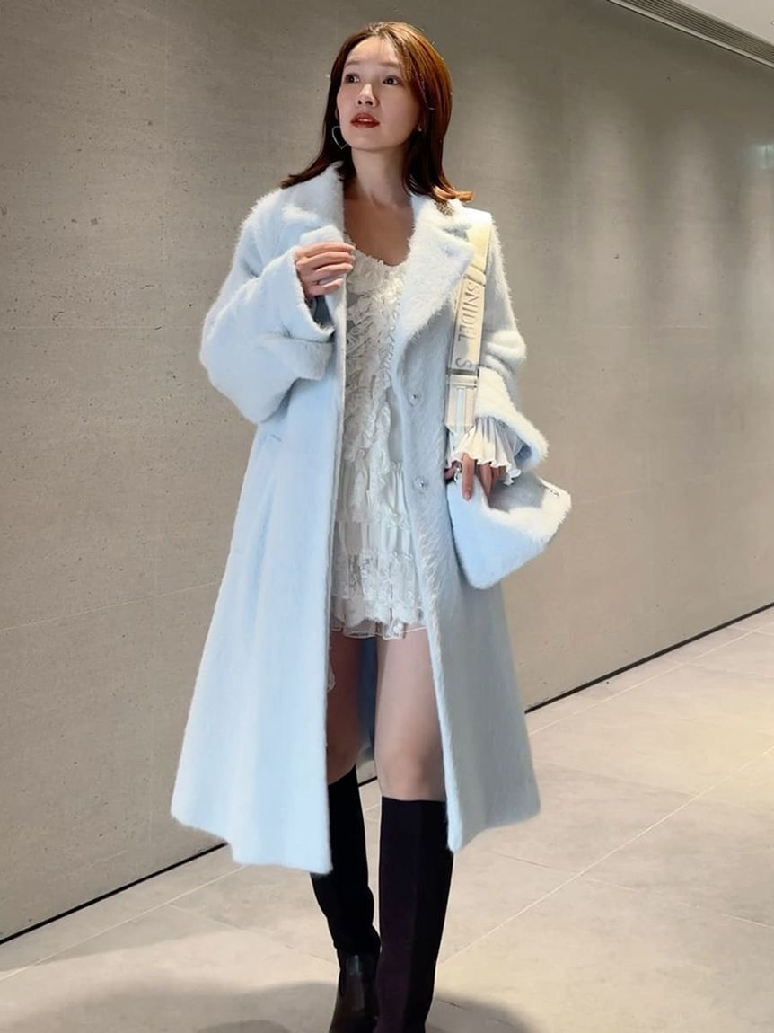 SNIDEL「【WEB限定カラーあり】ファーバッグ」|ハンドバッグ|