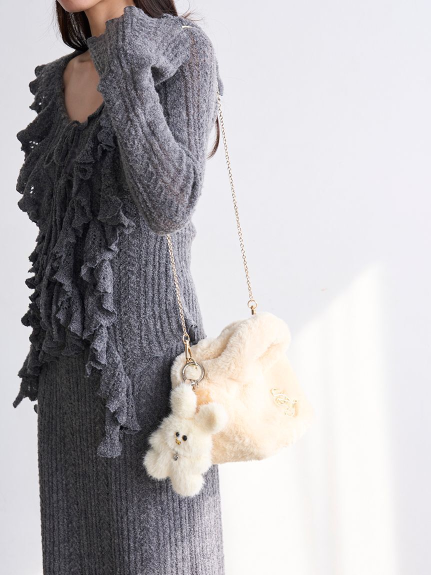 SNIDEL「【WEB限定カラーあり】ファーバッグ」|ハンドバッグ|