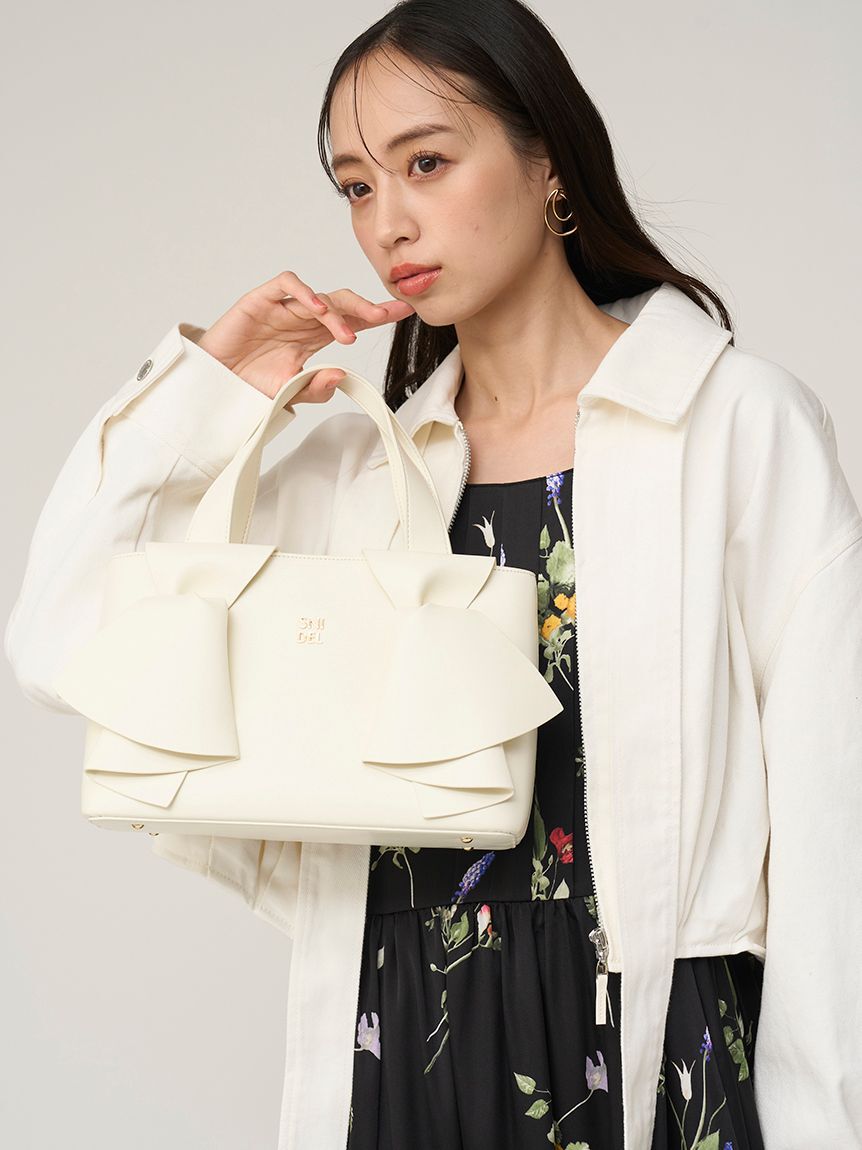 SNIDEL「ダブルリボンバッグ」|ハンドバッグ|