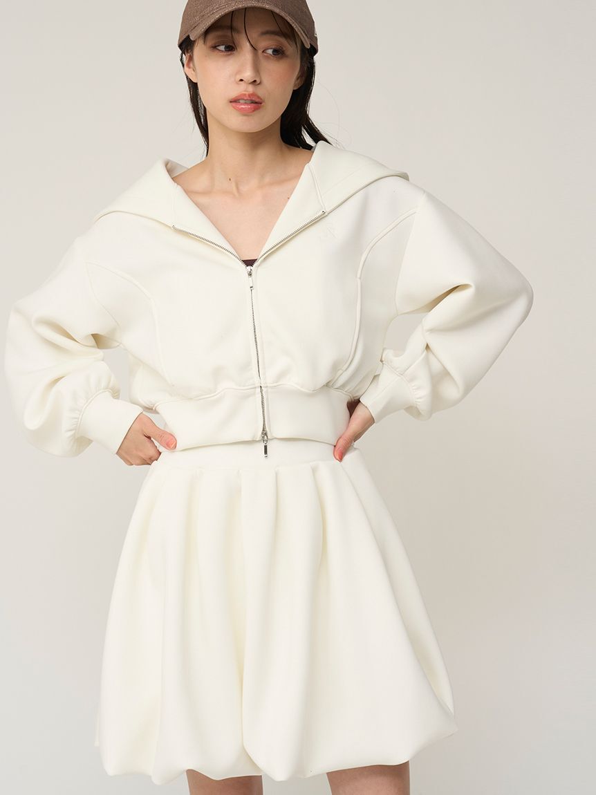 SNIDEL「フーディーダイバーセットアップ」|ワンピース|WHT