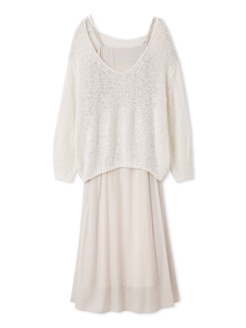 SNIDEL「スラブニットセットワンピース」|ワンピース|