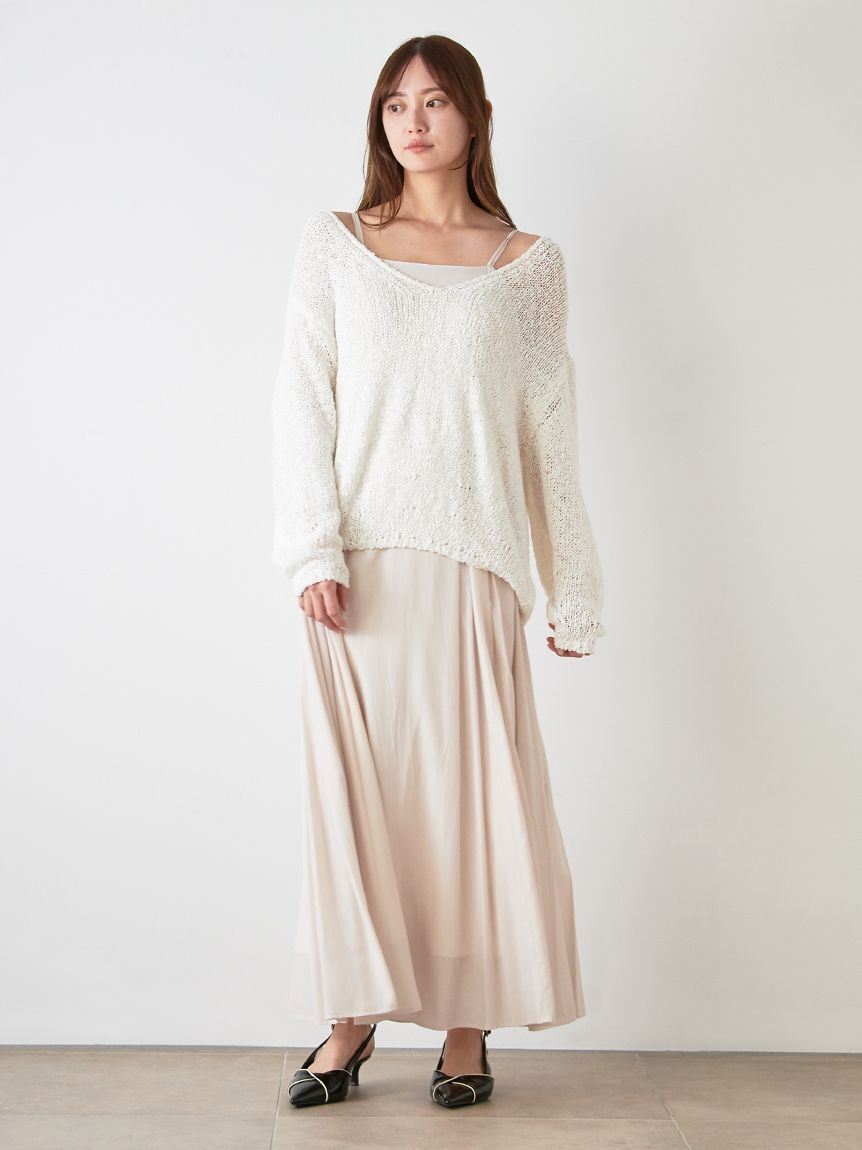 SNIDEL「スラブニットセットワンピース」|ワンピース|