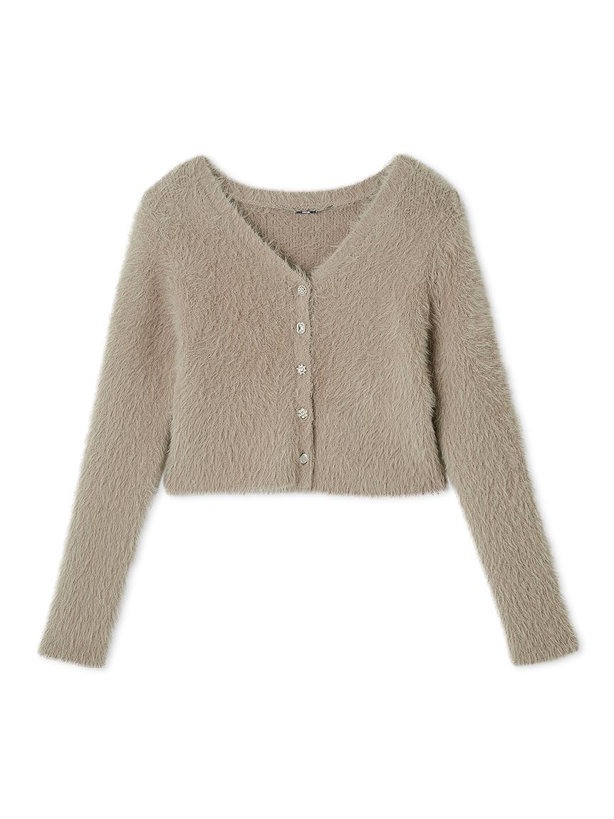 CELFORD「フェザーヤーンビジュー釦カーディガン」|カーディガン|MOC