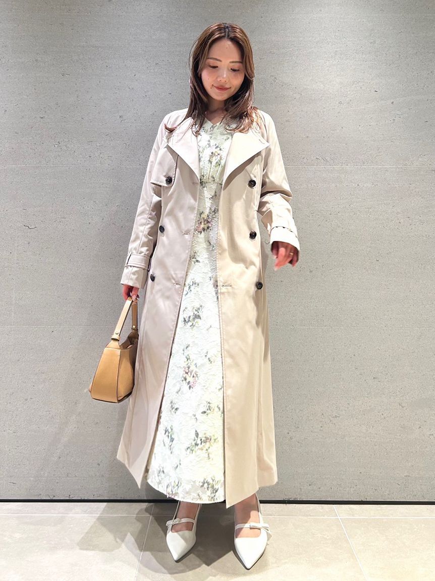 CELFORD「【撥水】リボン付きトレンチコート」|トレンチコート|