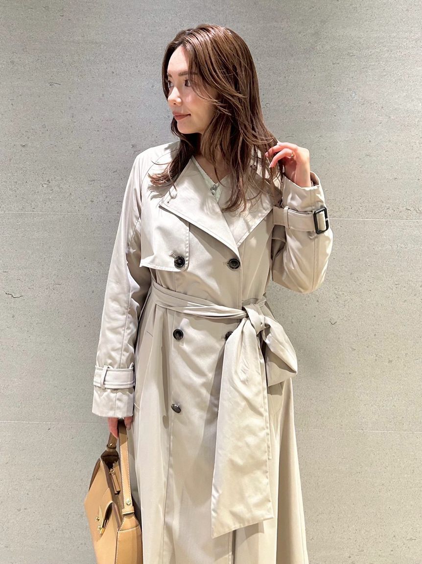 CELFORD「【撥水】リボン付きトレンチコート」|トレンチコート|