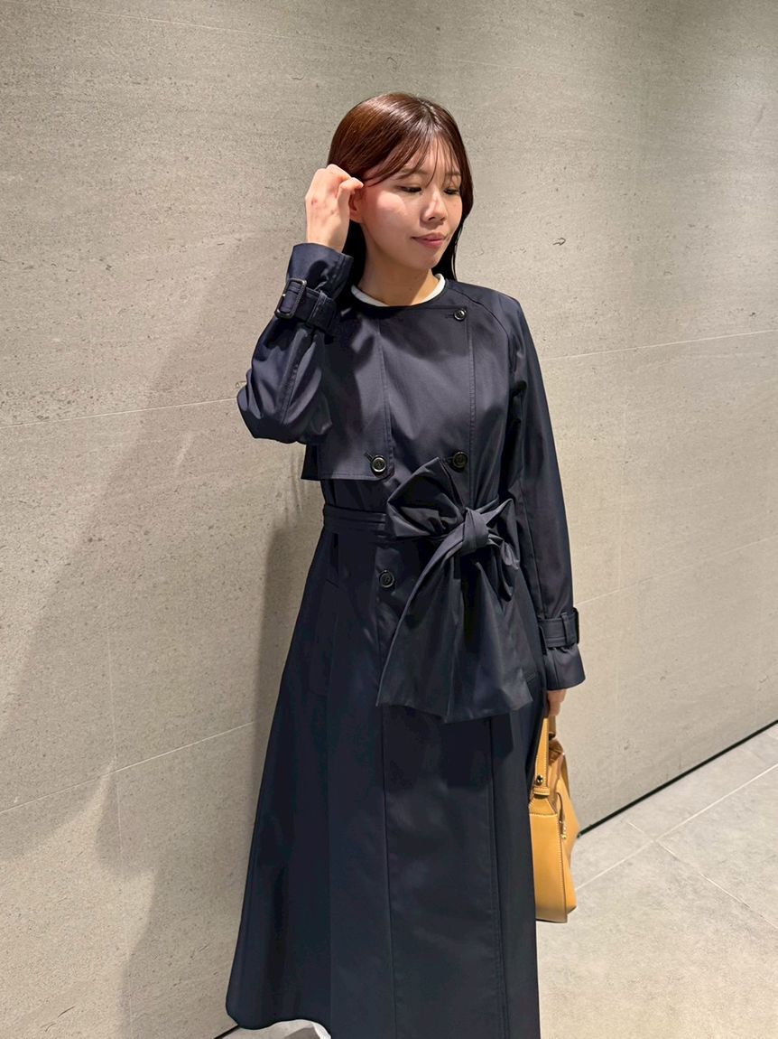 CELFORD「【撥水】リボン付きトレンチコート」|トレンチコート|